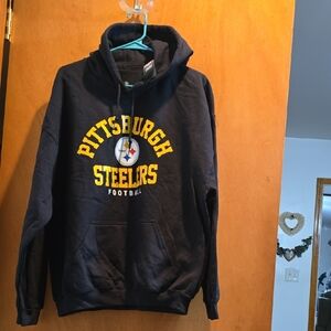 NFL Pittsburgh Steelers Navy Hoodie with Yellow Logo